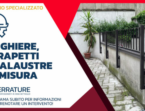 Parapetto di protezione in ferro battuto per esterno